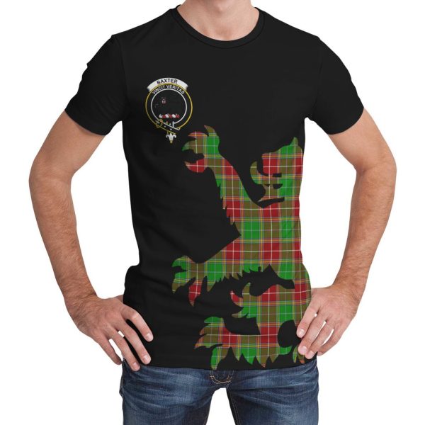 Baxter Modern Tartan Crest Lion Style T-shirt Online