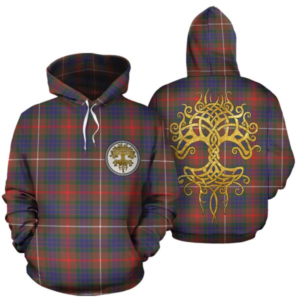 Fraser Hunting Modern Tartan Hoodie - Tree Of Life Supply