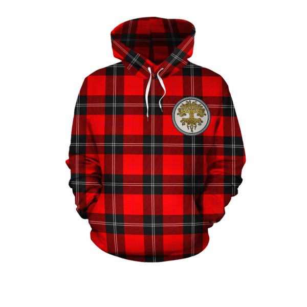 Ramsay Modern Tartan Hoodie - Tree Of Life Online Hot Sale - Image 2
