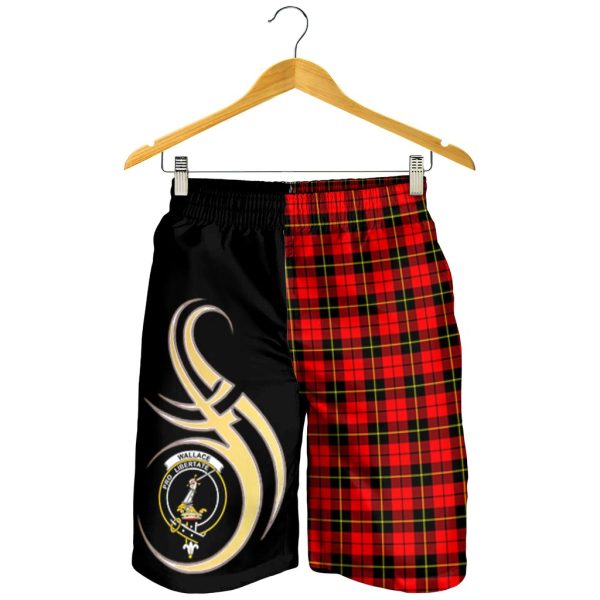 Wallace Hunting Red Tartan Crest Men s Short PM8 Online now - Image 2