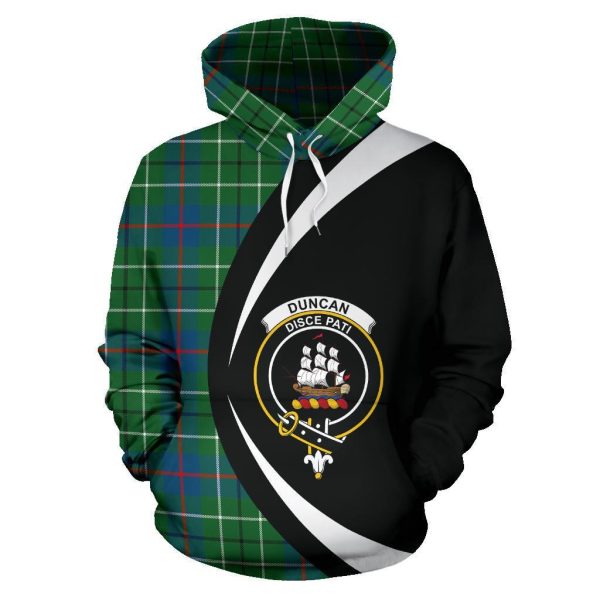 Duncan Ancient Tartan Crest Hoodie - Circle Style on Sale - Image 2