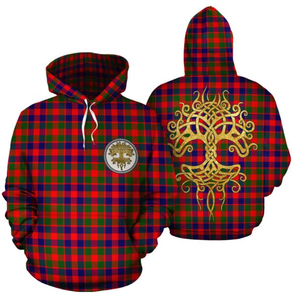 Gow Modern Tartan Hoodie - Tree Of Life Online now