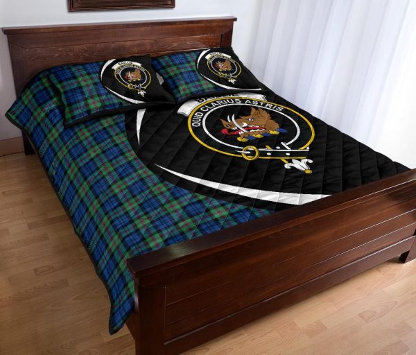 Baillie Ancient Tartan Crest Circle Style Quilt Bed Set Cheap - Image 3