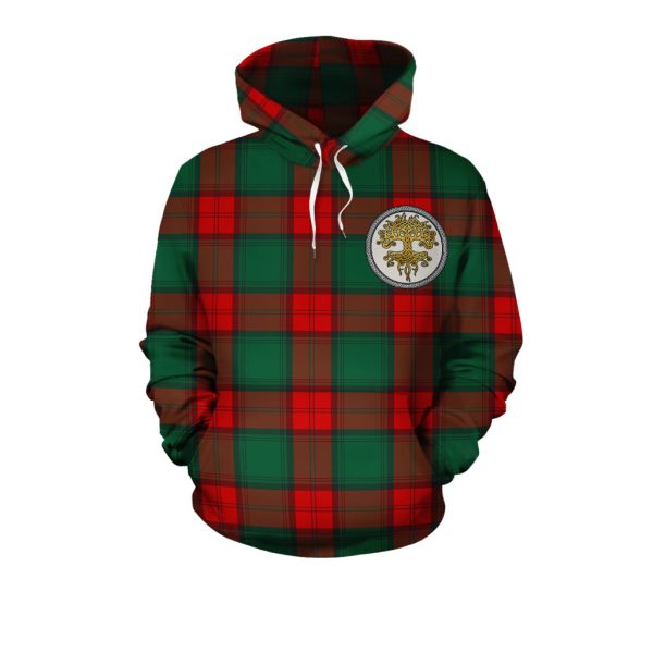 Stewart Atholl Modern Tartan Hoodie - Tree Of Life on Sale - Image 2