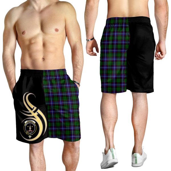 Russell Modern Tartan Crest Men s Short PM8 Fashion