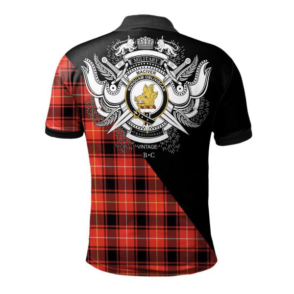 MacIver Modern Clan - Military Polo Shirt Online now - Image 2