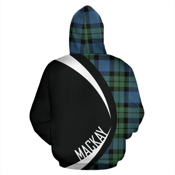 MacKay Ancient Tartan Crest Zipper Hoodie - Circle Style Cheap - Image 3