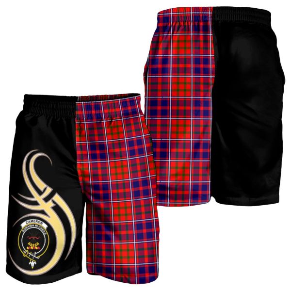 Cameron of Lochiel Modern Tartan Crest Men s Short PM8 Supply - Image 3