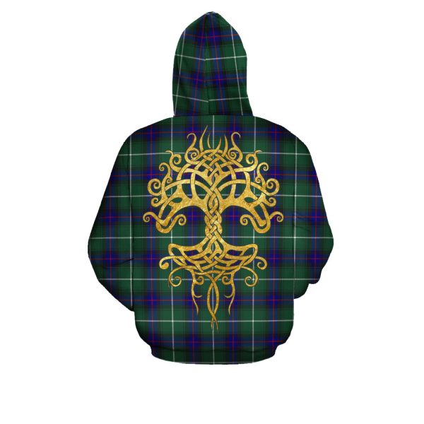 MacDonald of the Isles Hunting Modern Tartan Hoodie - Tree Of Life For Cheap - Image 3