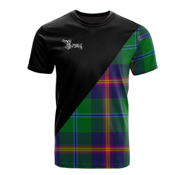 Young Modern Tartan - Military T-Shirt Discount