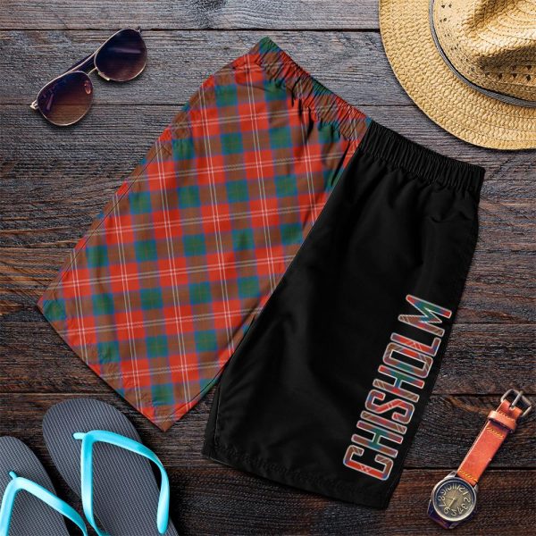 Chisholm Ancient Tartan Crest Men s Short - Cross Style Discount