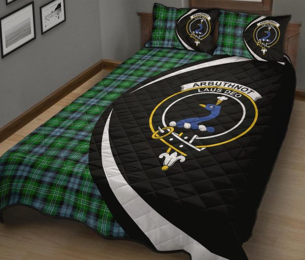 Arbuthnot Ancient Tartan Crest Circle Style Quilt Bed Set on Sale - Image 2