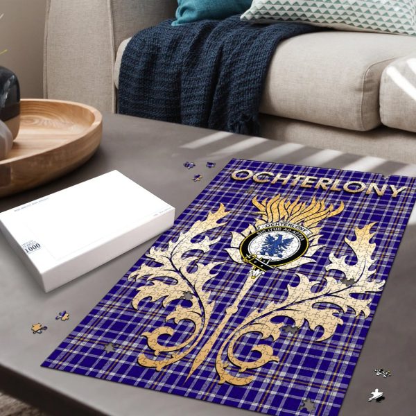 Ochterlony Tartan Crest Thistle Jigsaw Puzzles Online - Image 2
