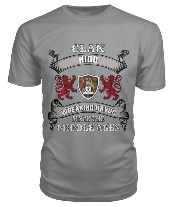 Kidd Family Tartan 2D T-Shirt For Cheap - Image 5