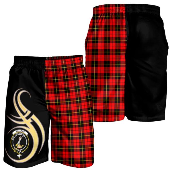 Wallace Hunting Red Tartan Crest Men s Short PM8 Online now - Image 3
