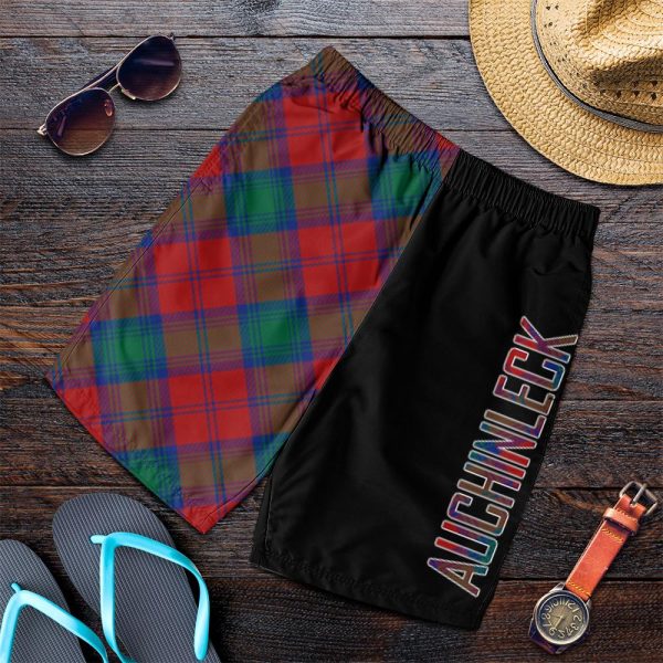 Auchinleck Tartan Crest Men s Short - Cross Style Online Hot Sale