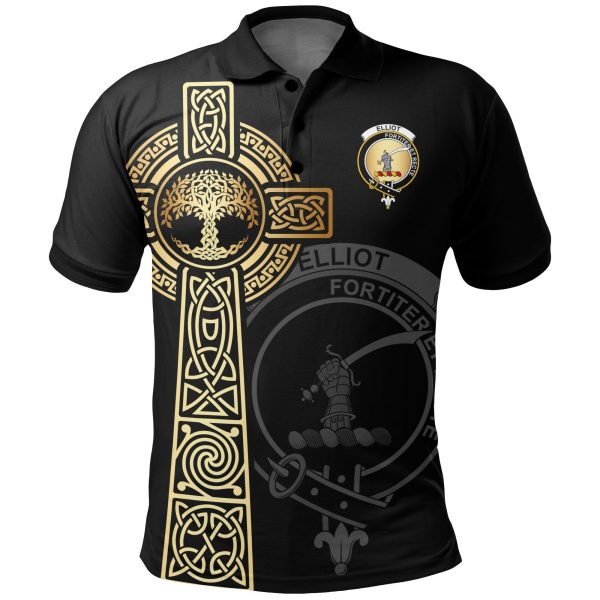 Elliot Clan Unisex Polo Shirt - Celtic Tree Of Life For Sale