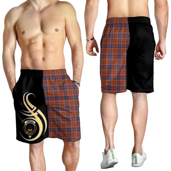 Cameron of Lochiel Ancient Tartan Crest Men s Short PM8 Online Sale