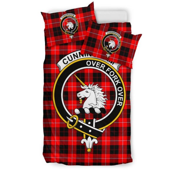 Cunningham Tartan Crest Bedding Set Online Hot Sale - Image 2
