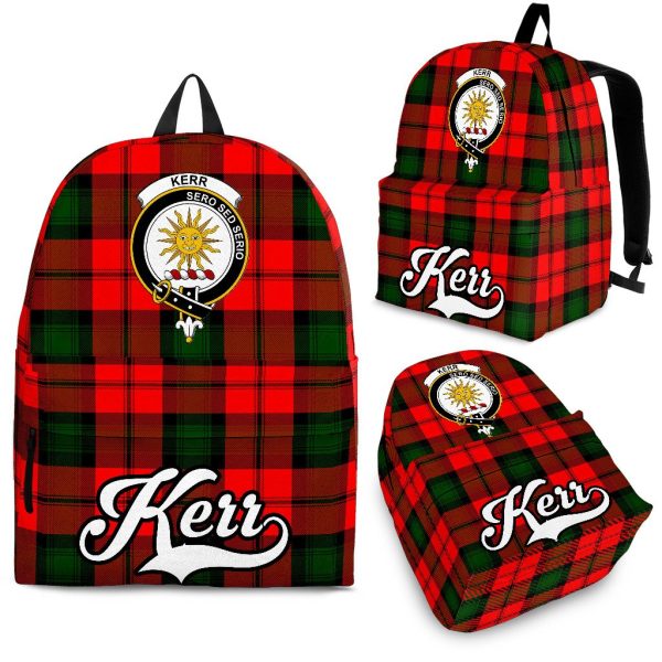 Kerr Family Tartan Crest Backpack Discount