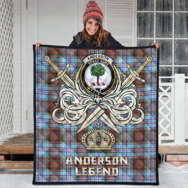 Anderson Ancient Tartan Crest Legend Gold Royal Premium Quilt Discount