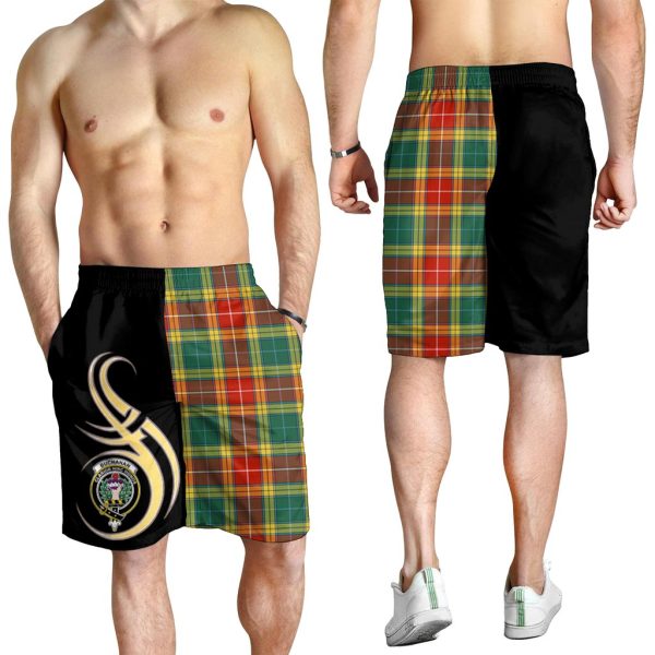 Buchanan Old Sett Tartan Crest Men s Short PM8 Hot on Sale