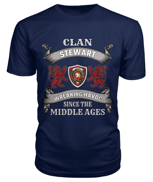 Stewart (of Appin) Family Tartan - 2D T-shirt For Cheap - Image 5