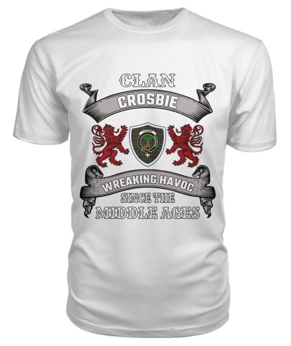 Crosbie Family Tartan - 2D T-shirt on Sale - Image 3