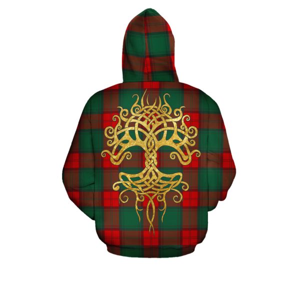 Stewart Atholl Modern Tartan Hoodie - Tree Of Life on Sale - Image 3