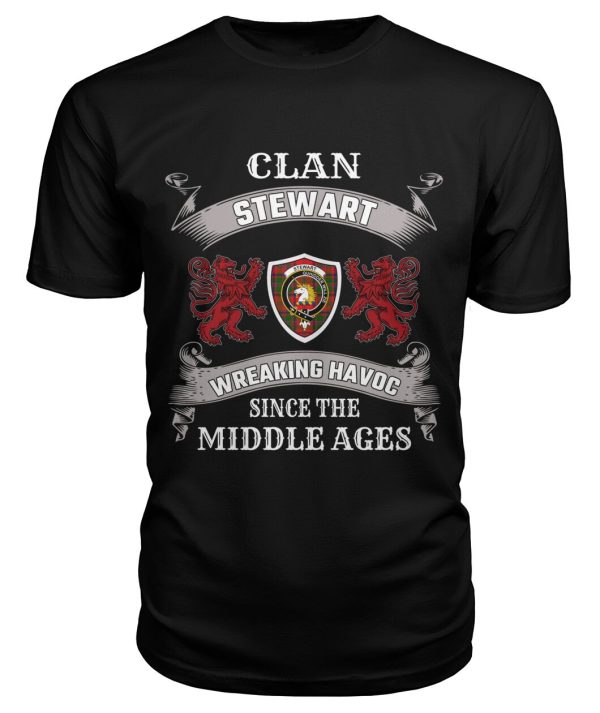 Stewart (of Appin) Family Tartan - 2D T-shirt For Cheap