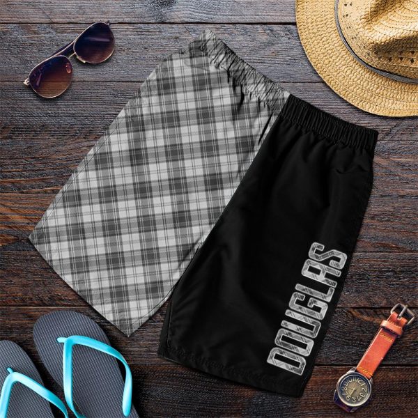 Douglas Grey Modern Tartan Crest Men s Short - Cross Style For Sale