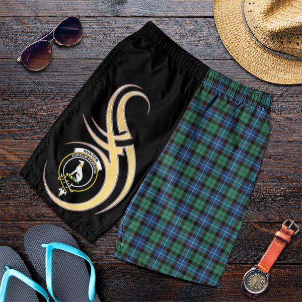 Hunter Ancient Tartan Crest Men s Short PM8 For Cheap - Image 4